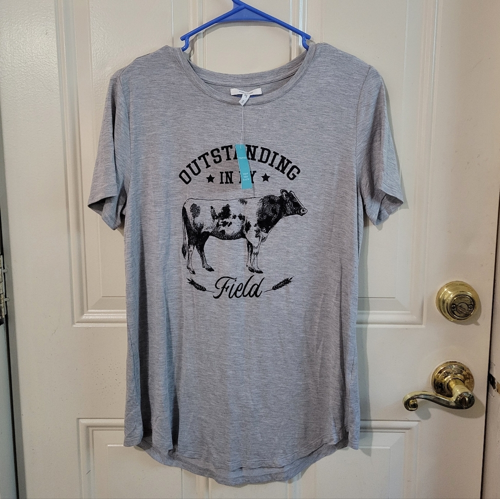 Maurices Grey Cow Shirt